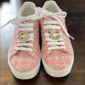 Guess Pink Tweed Women's Sneakers size 7
